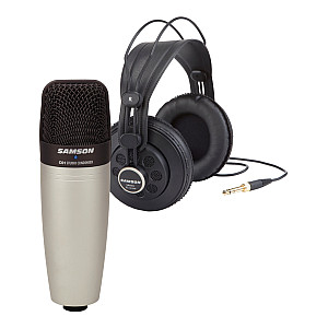 Samson C01/SR850 Condenser Mic Headphones Bundle